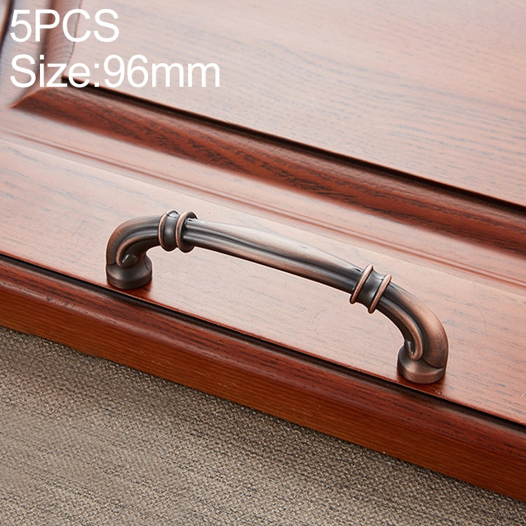 5 PCS 6569-96 Sub Red Peach Wood Drawer Cabinet Door Handle