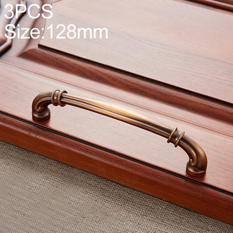 3 PCS 6569-128 Coffee Peach Wood Drawer Cabinet Door Handle