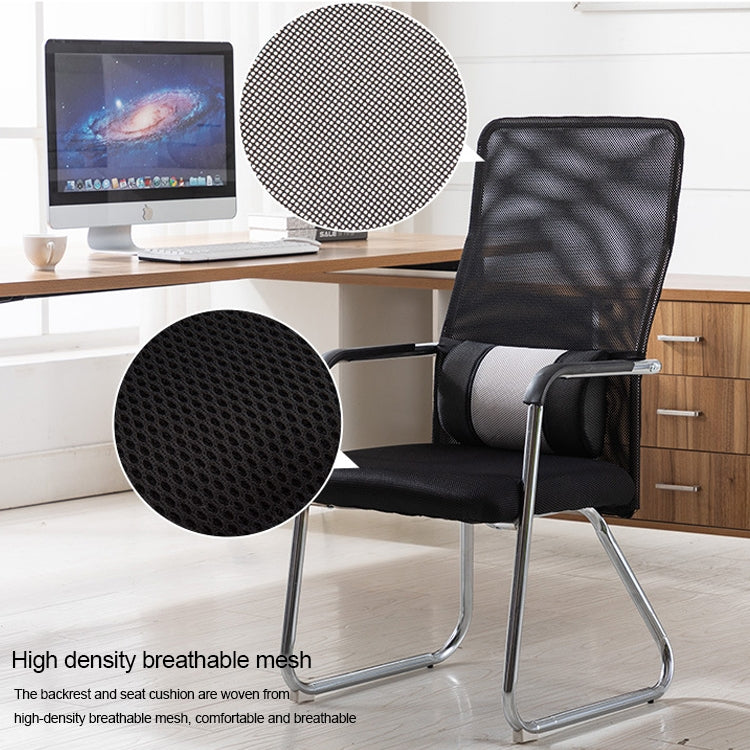 Simple Household Mesh Computer Chair Conference Chair Fixed Chair with Waist Cushion