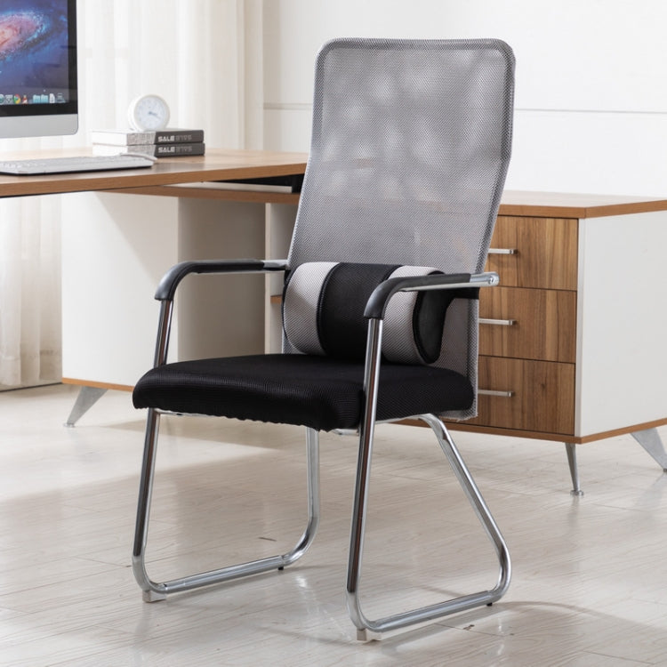 Simple Household Mesh Computer Chair Conference Chair Fixed Chair with Waist Cushion