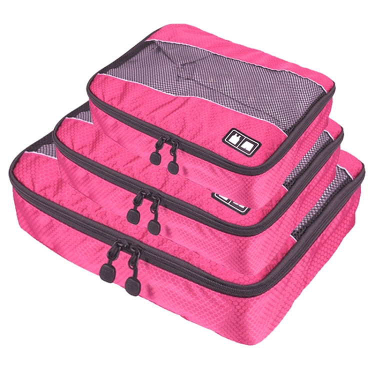 3 PCS / Sets Multi-function Football Texture 210D Polyester Waterproof Travel Clothes Underwear Storage Bag