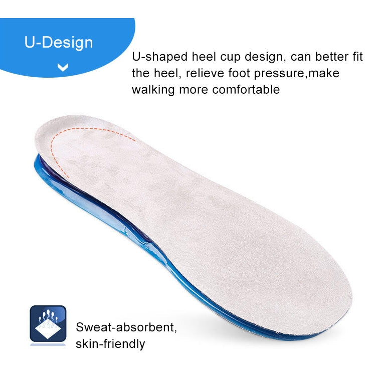 1 Pair Military Training Shock Resistance Sports Insoles Soft and Comfortable Stretch Thick Insoles, Size: M(38-42 Yards)
