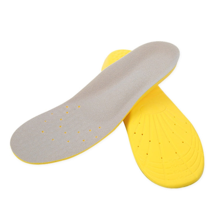 1 Pair PU Breathable Soft Sports Shock-absorbing Insole Sweat-absorbent Foot Pad Elastic Shoe Insert, Size: S(2-5 Yards)