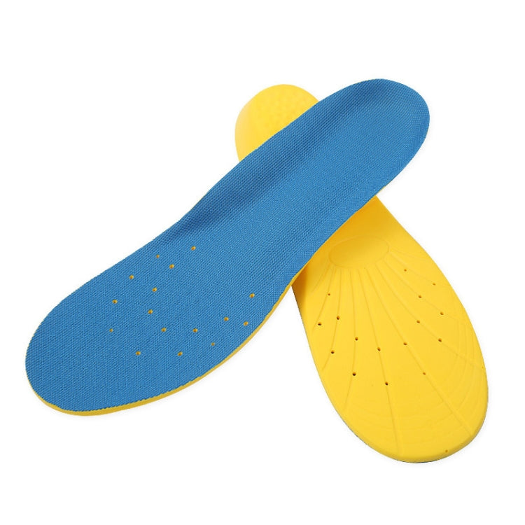 1 Pair PU Breathable Soft Sports Shock-absorbing Insole Sweat-absorbent Foot Pad Elastic Shoe Insert, Size: M(6-9 Yards)