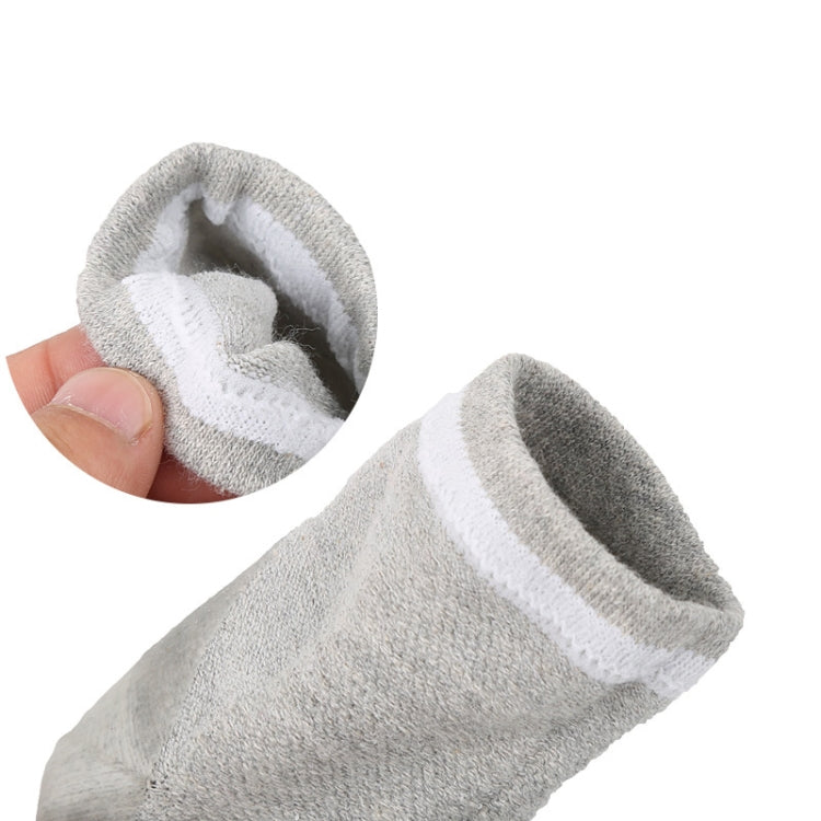5 Pairs  Polyester-cotton Gel Anti-foot Heel Dry Cracking Moisturizing Socks Protection Sleeve ,Random Color Delivery