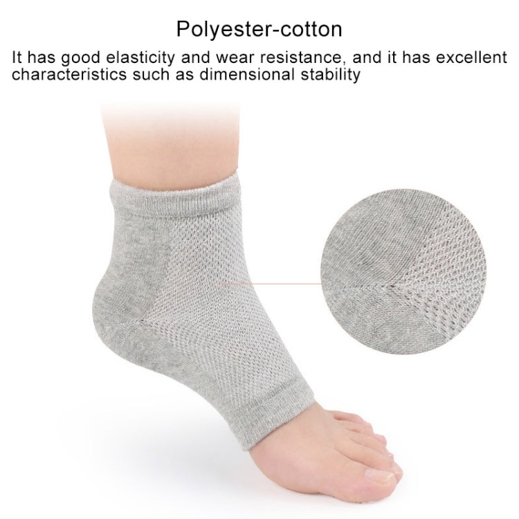 5 Pairs  Polyester-cotton Gel Anti-foot Heel Dry Cracking Moisturizing Socks Protection Sleeve ,Random Color Delivery