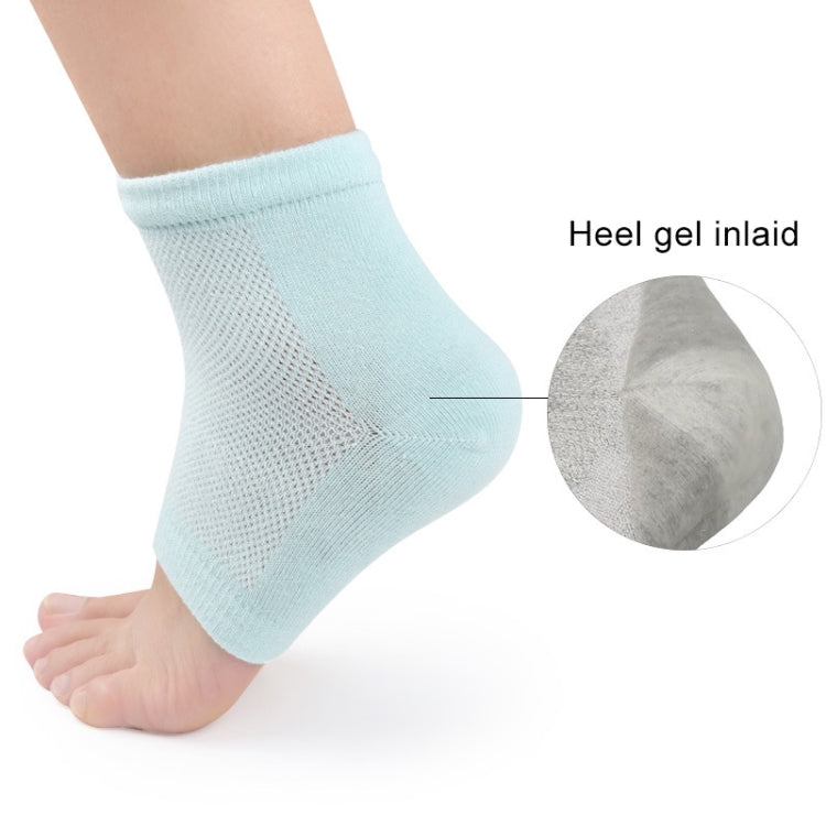 5 Pairs  Polyester-cotton Gel Anti-foot Heel Dry Cracking Moisturizing Socks Protection Sleeve ,Random Color Delivery