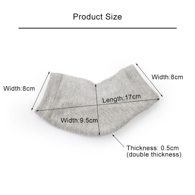 5 Pairs  Polyester-cotton Gel Anti-foot Heel Dry Cracking Moisturizing Socks Protection Sleeve ,Random Color Delivery