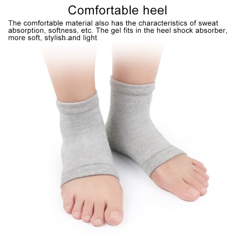 5 Pairs  Polyester-cotton Gel Anti-foot Heel Dry Cracking Moisturizing Socks Protection Sleeve ,Random Color Delivery
