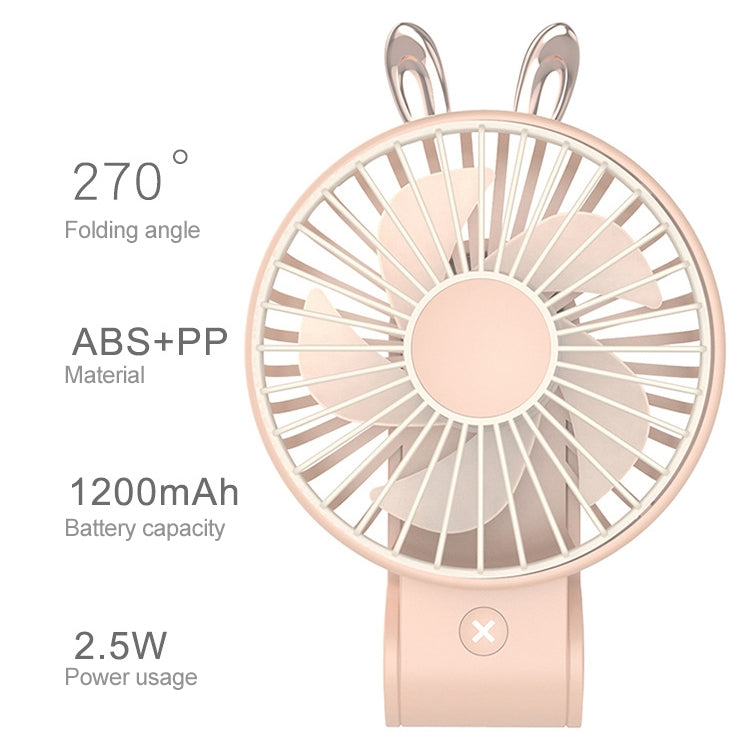 CYKE Portable Foldable Mini USB Charging Mute Electric Fan, with 3 Speed Control