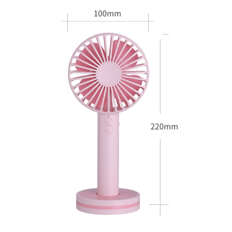 Portable Macaron Mute Handheld Fan 3 Speed USB Charging