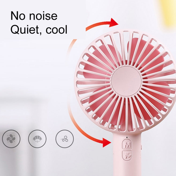 Portable Macaron Mute Handheld Fan 3 Speed USB Charging