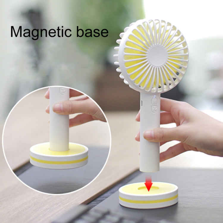 Portable Macaron Mute Handheld Fan 3 Speed USB Charging