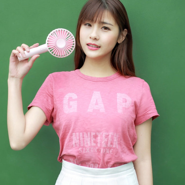 Portable Macaron Mute Handheld Fan 3 Speed USB Charging