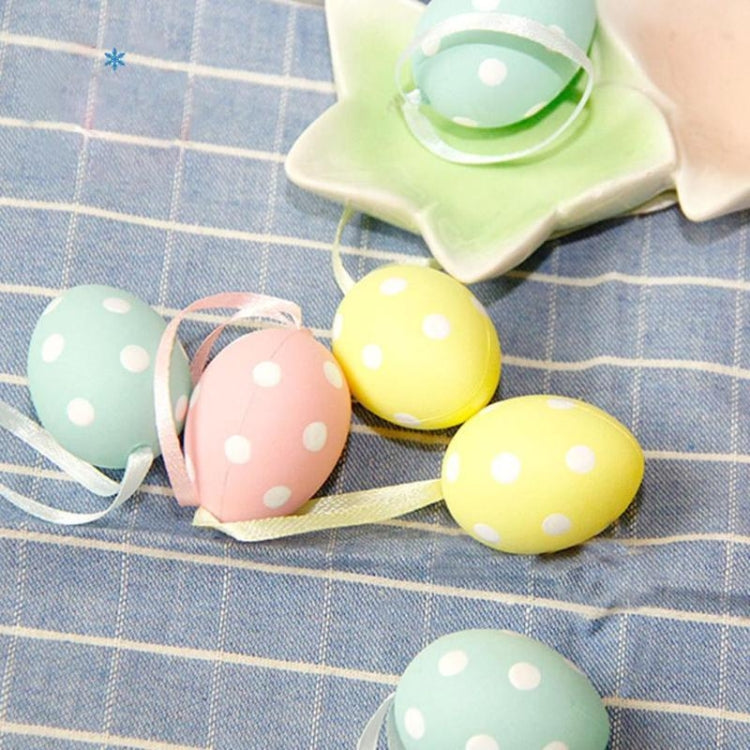 9 PCS Easter Macaroon Eggs Holiday Decorative Hang Ornament Children Toys