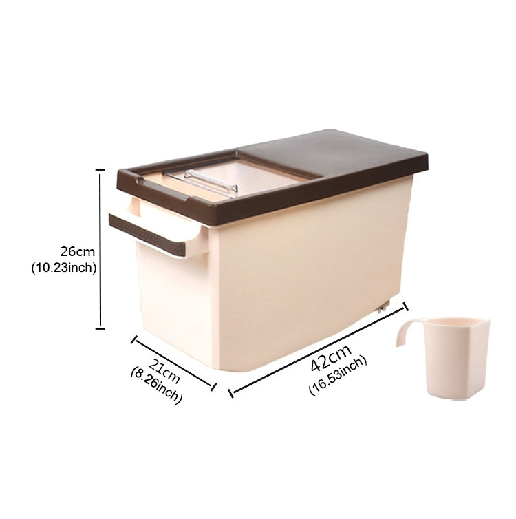 Multi-function Household Grain Storage Barrel Pet Food Storage Box  with Counting Cup