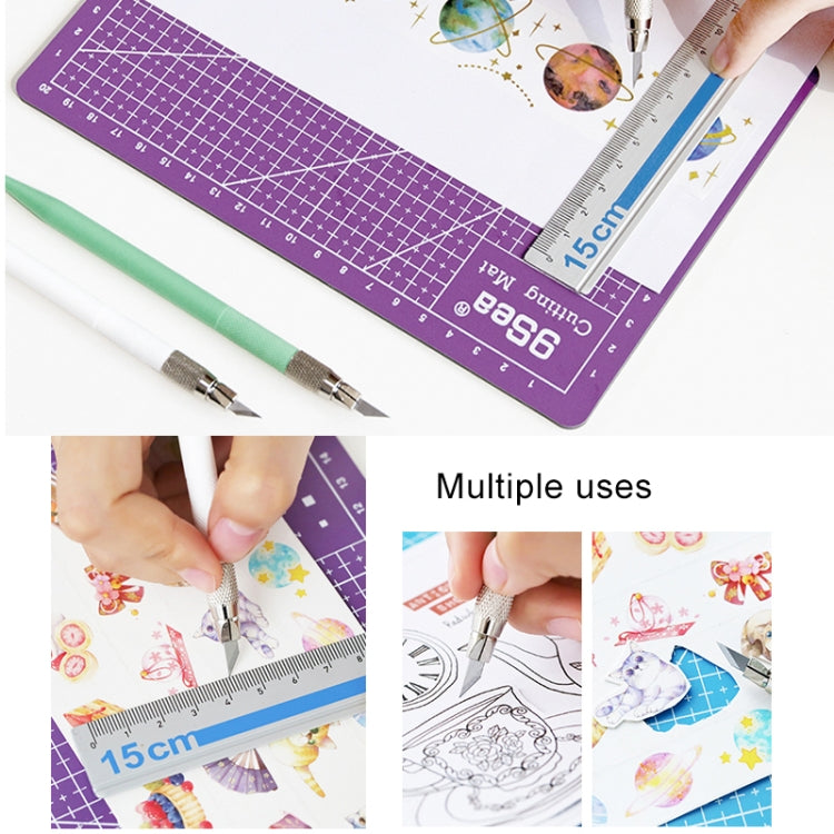 9Sea A5 Cutting Mat Set Cutting Mat & Ruler & Carving Knife