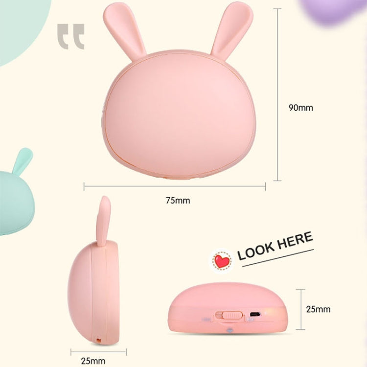 Lovely Rabbit Makeup Mirror & Hand Warmer with Fill Light
