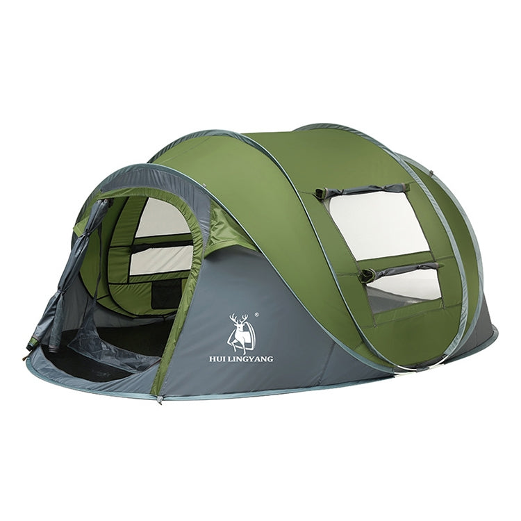HUILINGYANG Outdoor Camping Automatic Tent 2-3 People Quickly Open Tent, Size: 280x200x120cm(Green)
