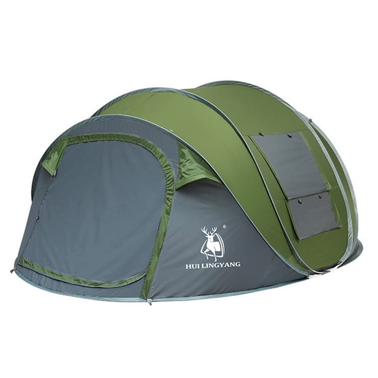 HUILINGYANG Outdoor Camping Automatic Tent 2-3 People Quickly Open Tent, Size: 280x200x120cm(Green)