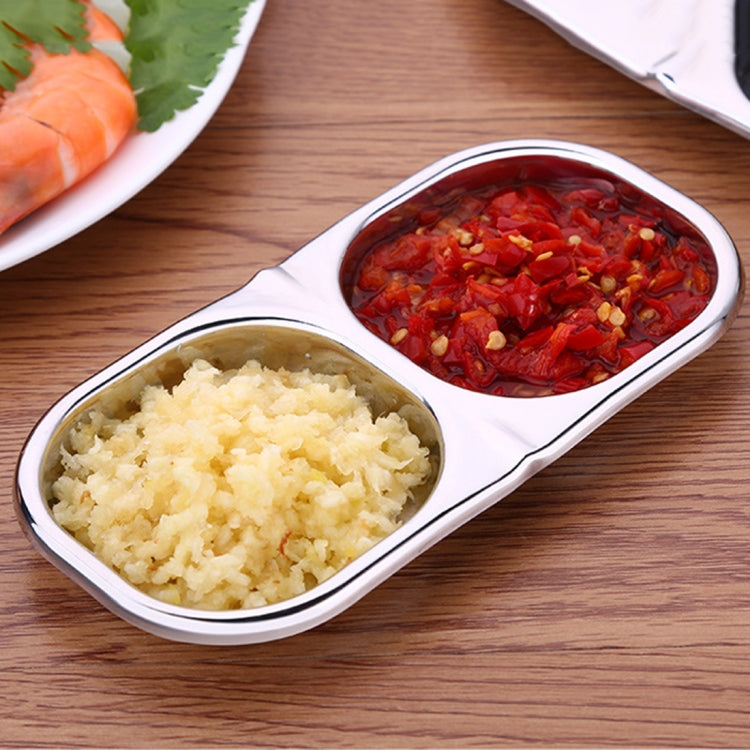 Creative Stainless Steel Kitchen Lattice Seasoning Small Dish,