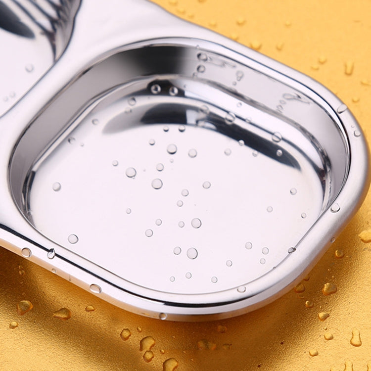 Creative Stainless Steel Kitchen Lattice Seasoning Small Dish,