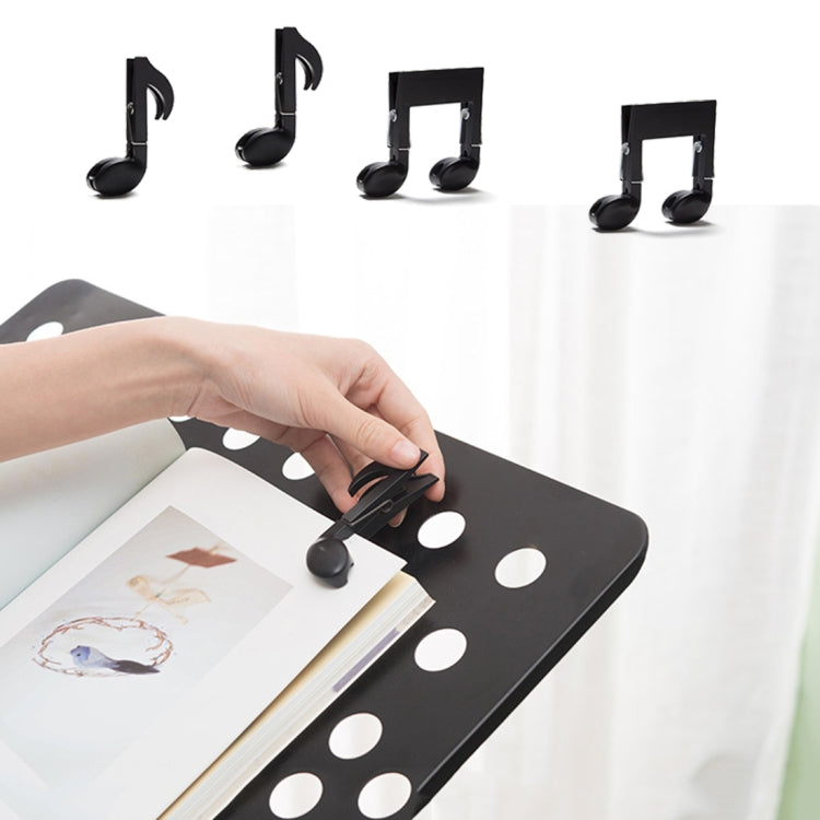 3 PCS Music Style Black Multi-functional Clip Drying Clothing Clip Food File Clip