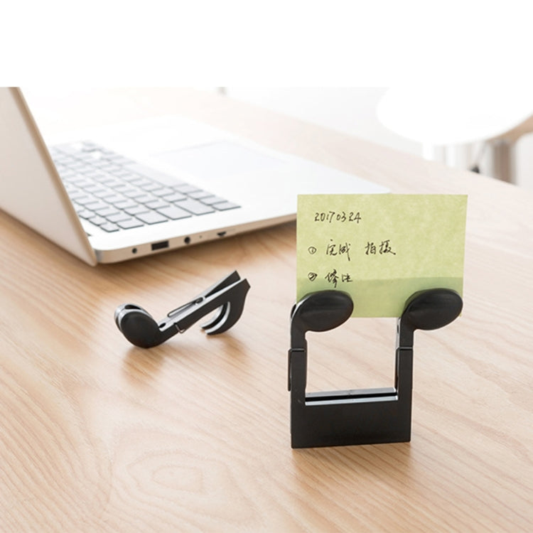 3 PCS Music Style Black Multi-functional Clip Drying Clothing Clip Food File Clip