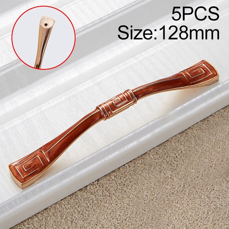 5 PCS 6056-128 Amber Drawer Cabinet Door European Style Solid Handle