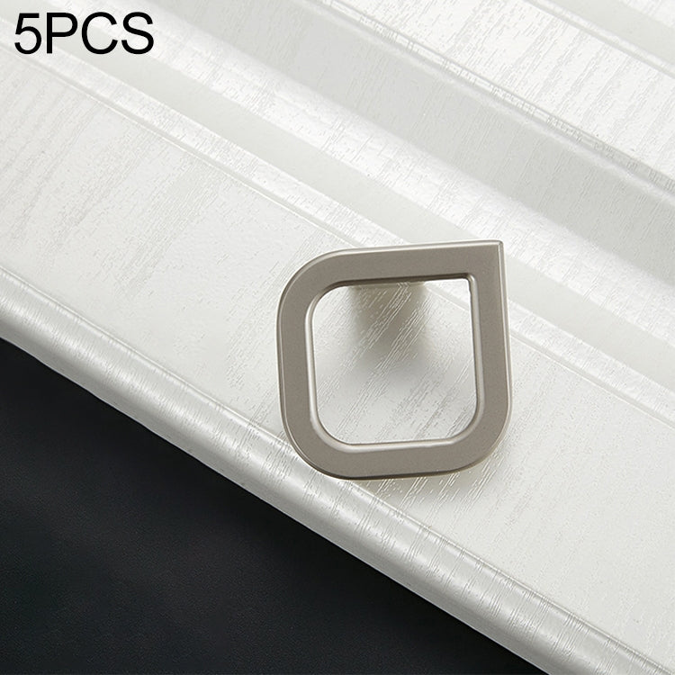 5 PCS 8010-Single Sand Nickel Drawer Cabinet Door Handle