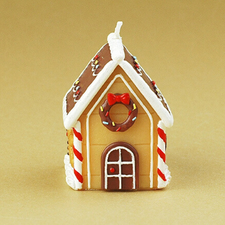 Christmas Home Decoration Ginger Bread House Candle, Size: 5*4*6cm