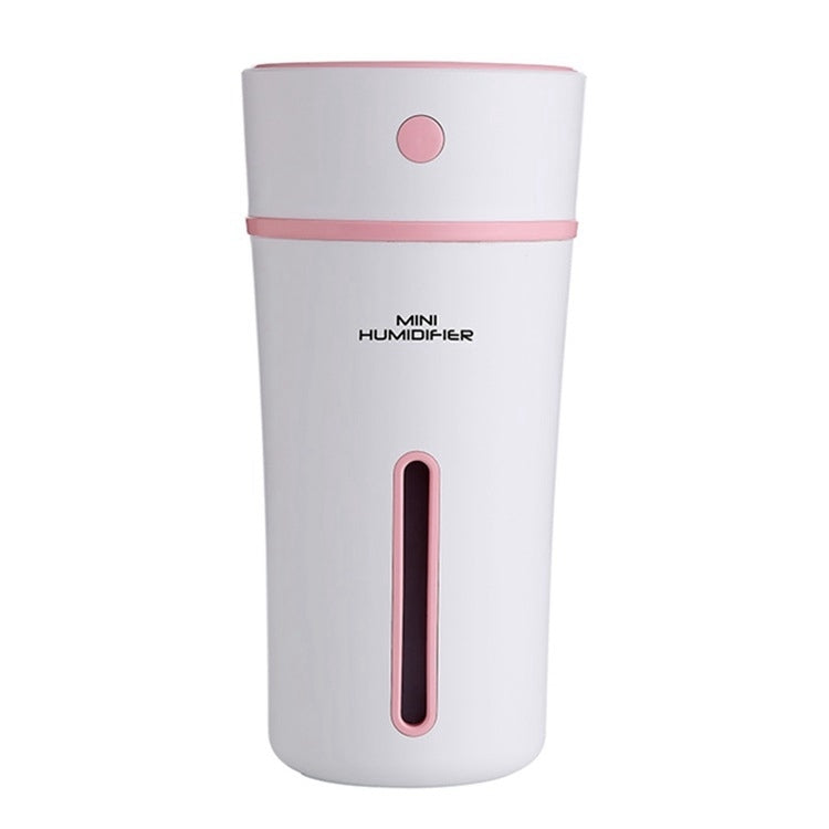 300ML Mini Portable Cup Shape USB LED Night Light Ultrasonic Humidification Air Humidifier for Home / Office / Car