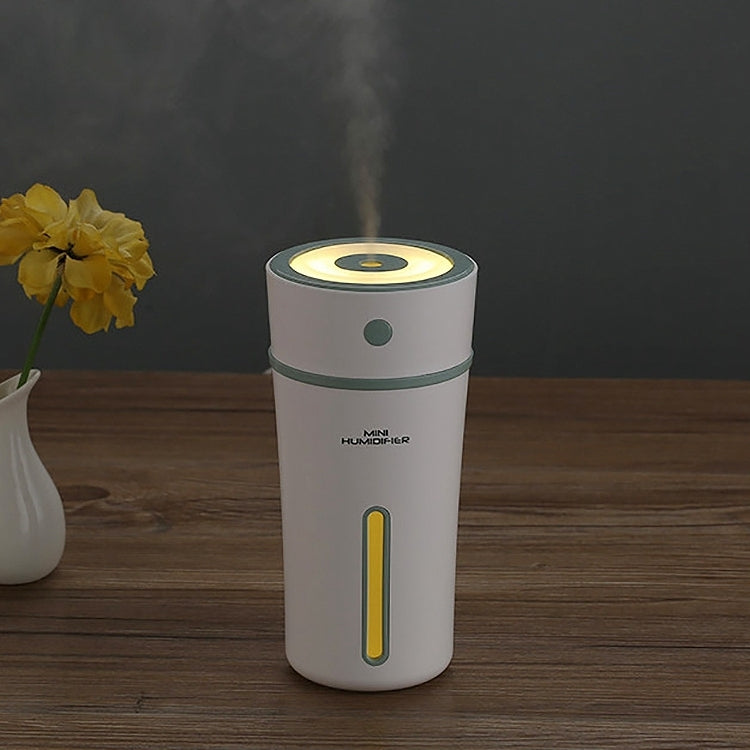 300ML Mini Portable Cup Shape USB LED Night Light Ultrasonic Humidification Air Humidifier for Home / Office / Car