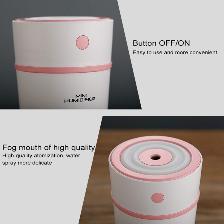 300ML Mini Portable Cup Shape USB LED Night Light Ultrasonic Humidification Air Humidifier for Home / Office / Car