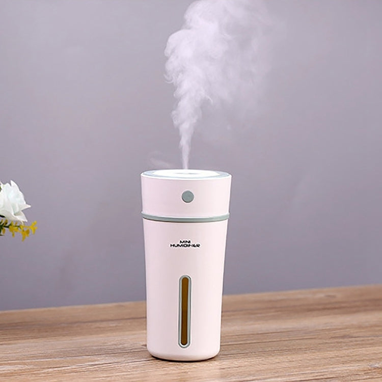 300ML Mini Portable Cup Shape USB LED Night Light Ultrasonic Humidification Air Humidifier for Home / Office / Car