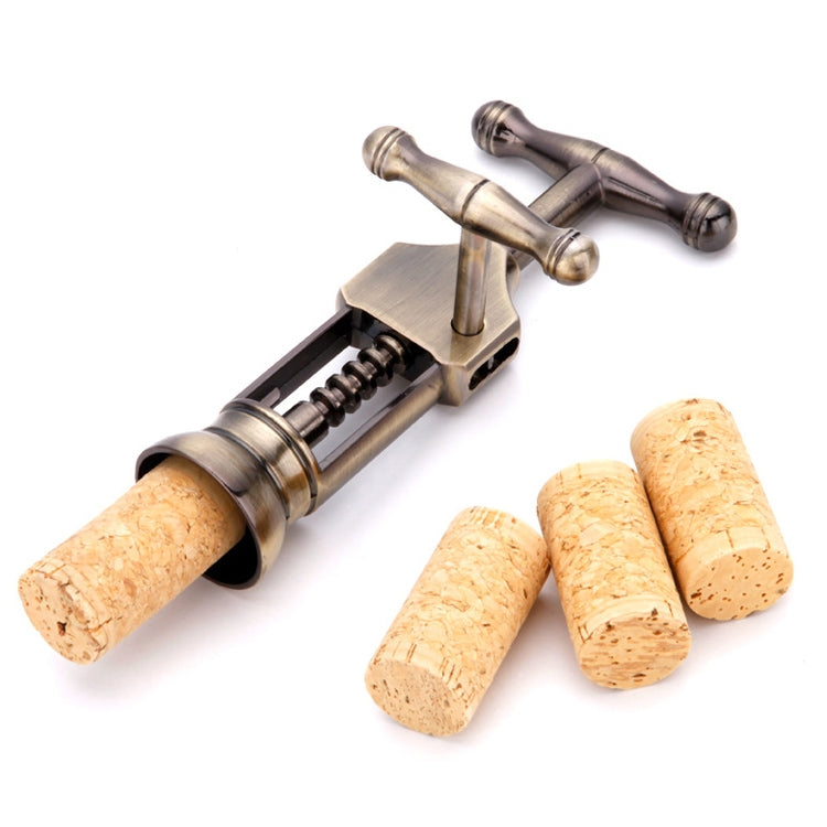 Retro Zinc Alloy Wine Bottle Corkscrew Opener Kitchen Bar Tool