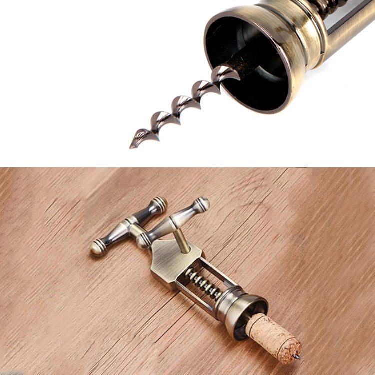 Retro Zinc Alloy Wine Bottle Corkscrew Opener Kitchen Bar Tool