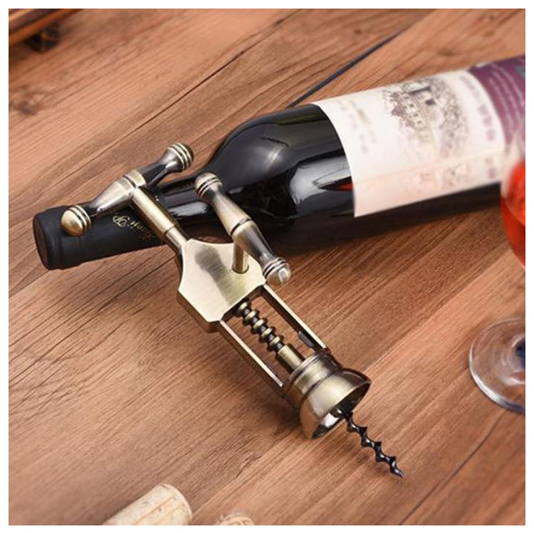 Retro Zinc Alloy Wine Bottle Corkscrew Opener Kitchen Bar Tool
