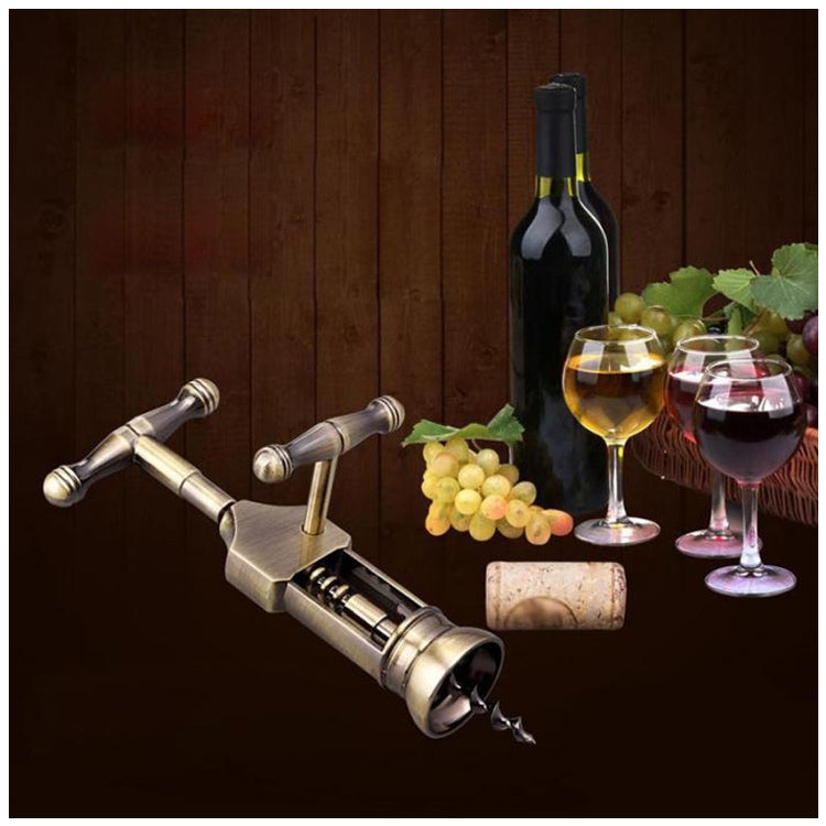 Retro Zinc Alloy Wine Bottle Corkscrew Opener Kitchen Bar Tool