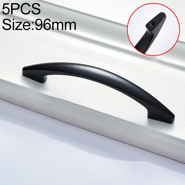 5 PCS 4027-96 Sub Black Drawer Cabinet Door Modern Simple American Style Handle