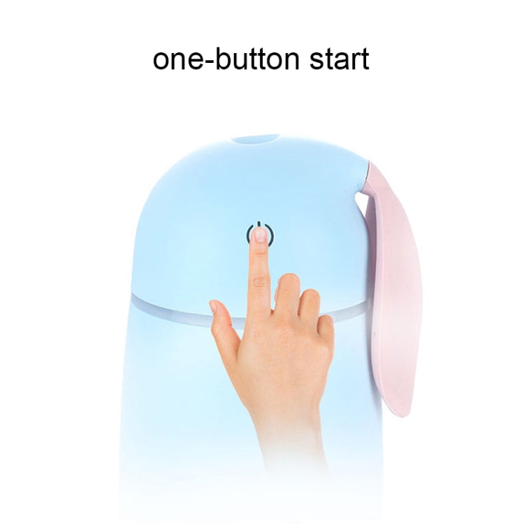 Cute Rabbit Portable USB Mute Mini Humidifier Nebulizer with LED Night Light for Office, Home Bedroom, Car, Capacity: 170ml, DC 5V