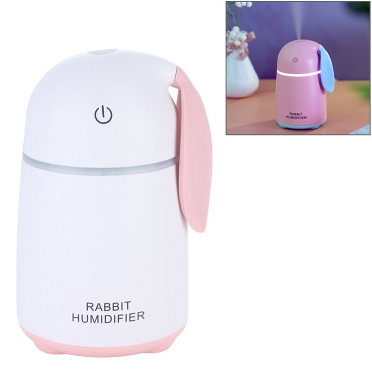 Cute Rabbit Portable USB Mute Mini Humidifier Nebulizer with LED Night Light for Office, Home Bedroom, Car, Capacity: 170ml, DC 5V