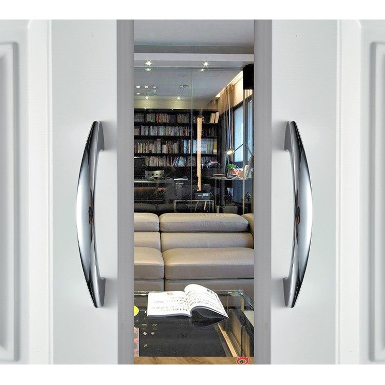 5 PCS 4027-128 Bright Chrome Drawer Cabinet Door Modern Simple American Style Handle