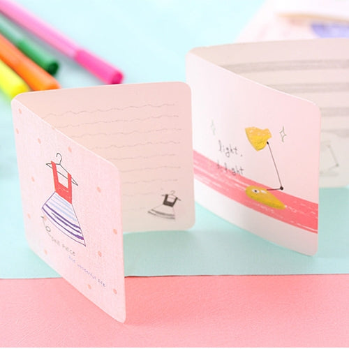 50 PCS Creative Cartoon Festival Blessing Universal Greeting Cards, Random Style Delivery