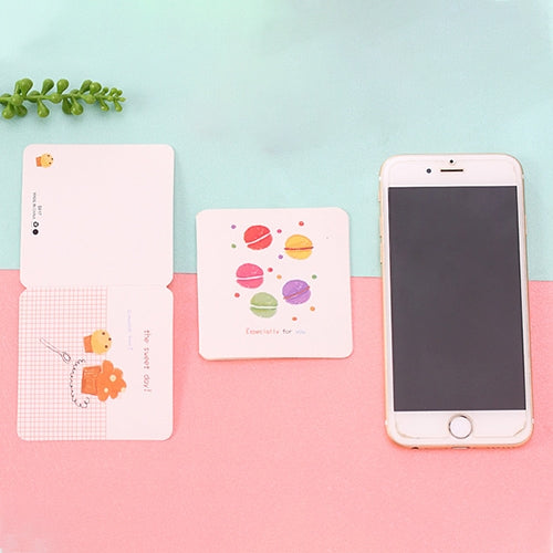 50 PCS Creative Cartoon Festival Blessing Universal Greeting Cards, Random Style Delivery