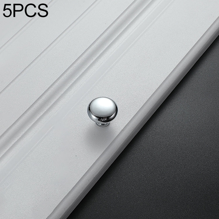 5 PCS 4203-Single Bright Chrome Drawer Cabinet Door Modern Simple American Style Handle