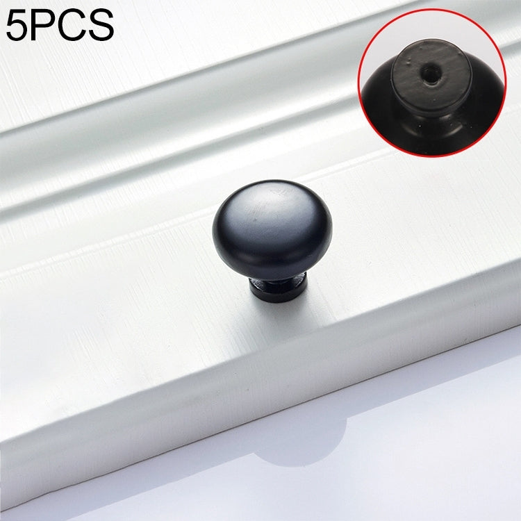 5 PCS 4203-Single Sub Black Drawer Cabinet Door Modern Simple American Style Handle
