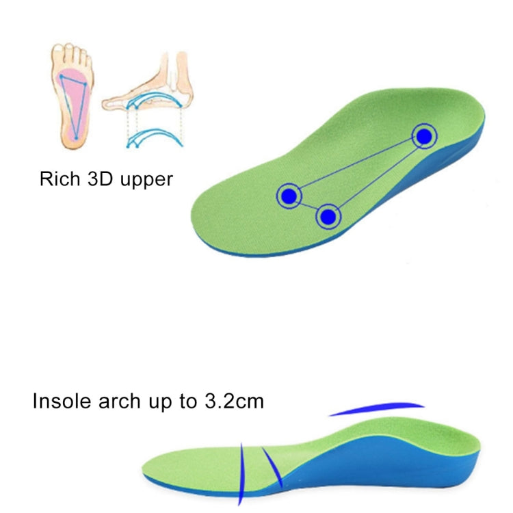 Children PU XO Leg Corrective Insole, Size: 19cm