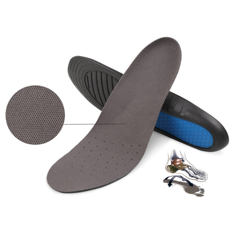 1 Pair PU Stretch Breathable Shock Resistance Sneaker Insoles, Size: L