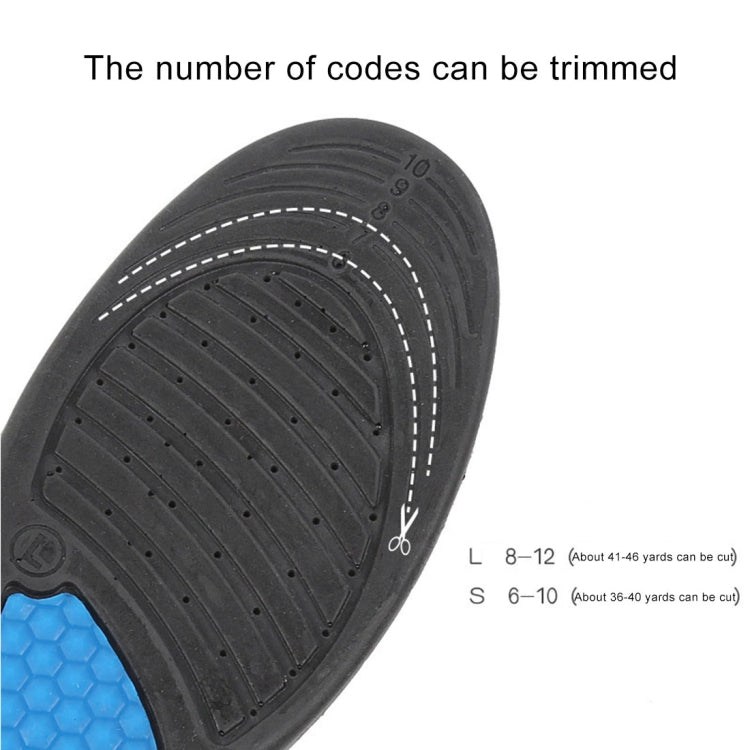 1 Pair PU Stretch Breathable Shock Resistance Sneaker Insoles, Size: L